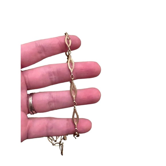 Vintage Signed SARAH COVENTRY Gold Tone Open Link Chain BRACELET Necklace Set - Picture 4 of 7